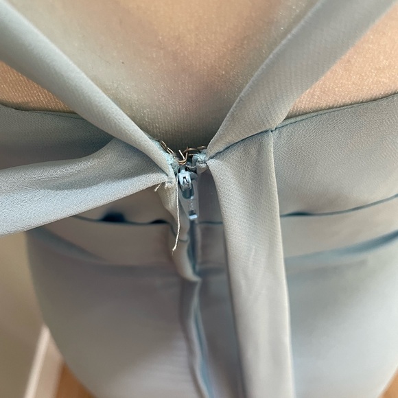 🌟3x Host Pick🌟Women’s Blue Christina Wu Chiffon Gown - Picture 11 of 12